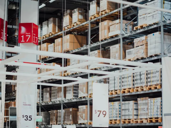 Warehouse process optimization illustration